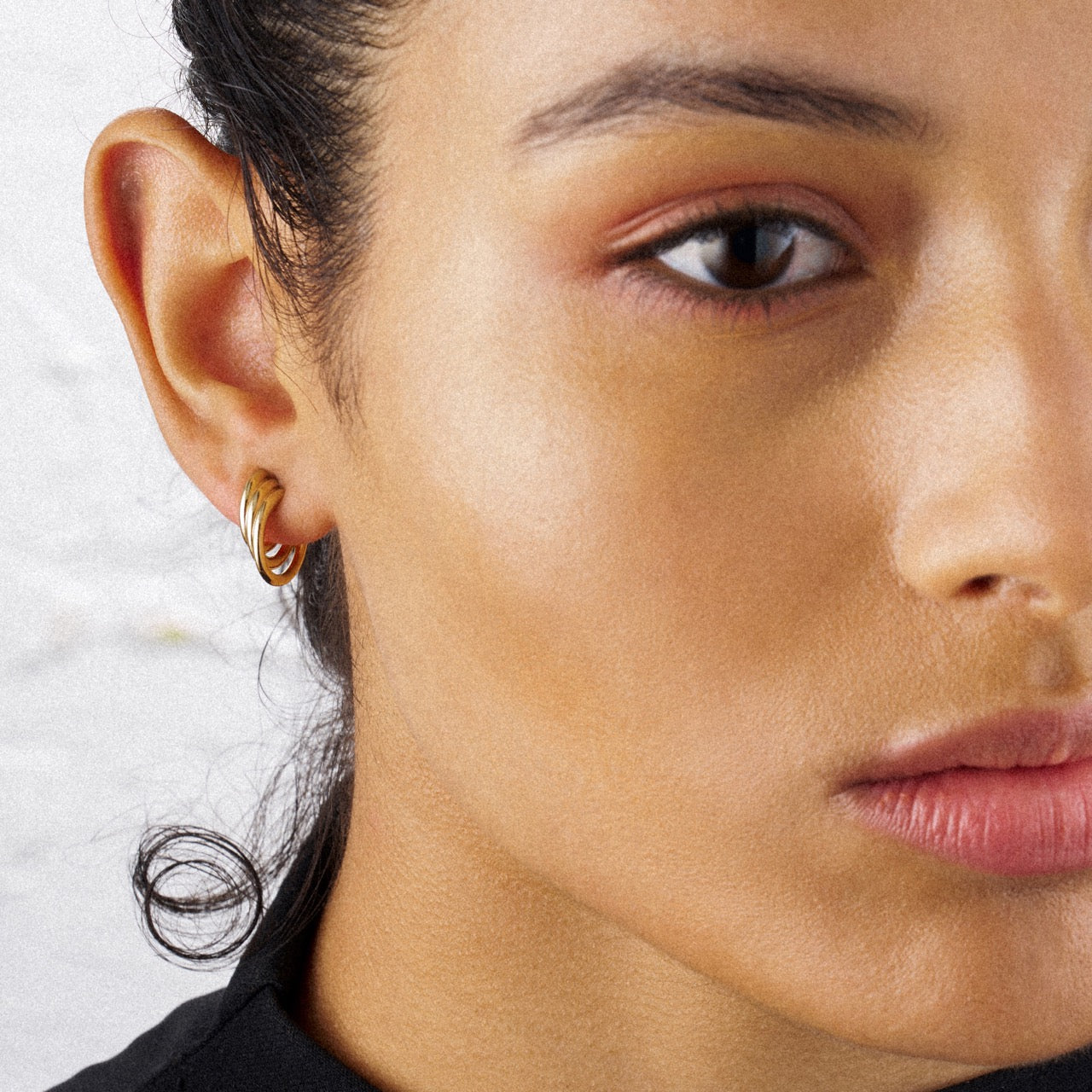 Bound Hoop Earrings, Medium