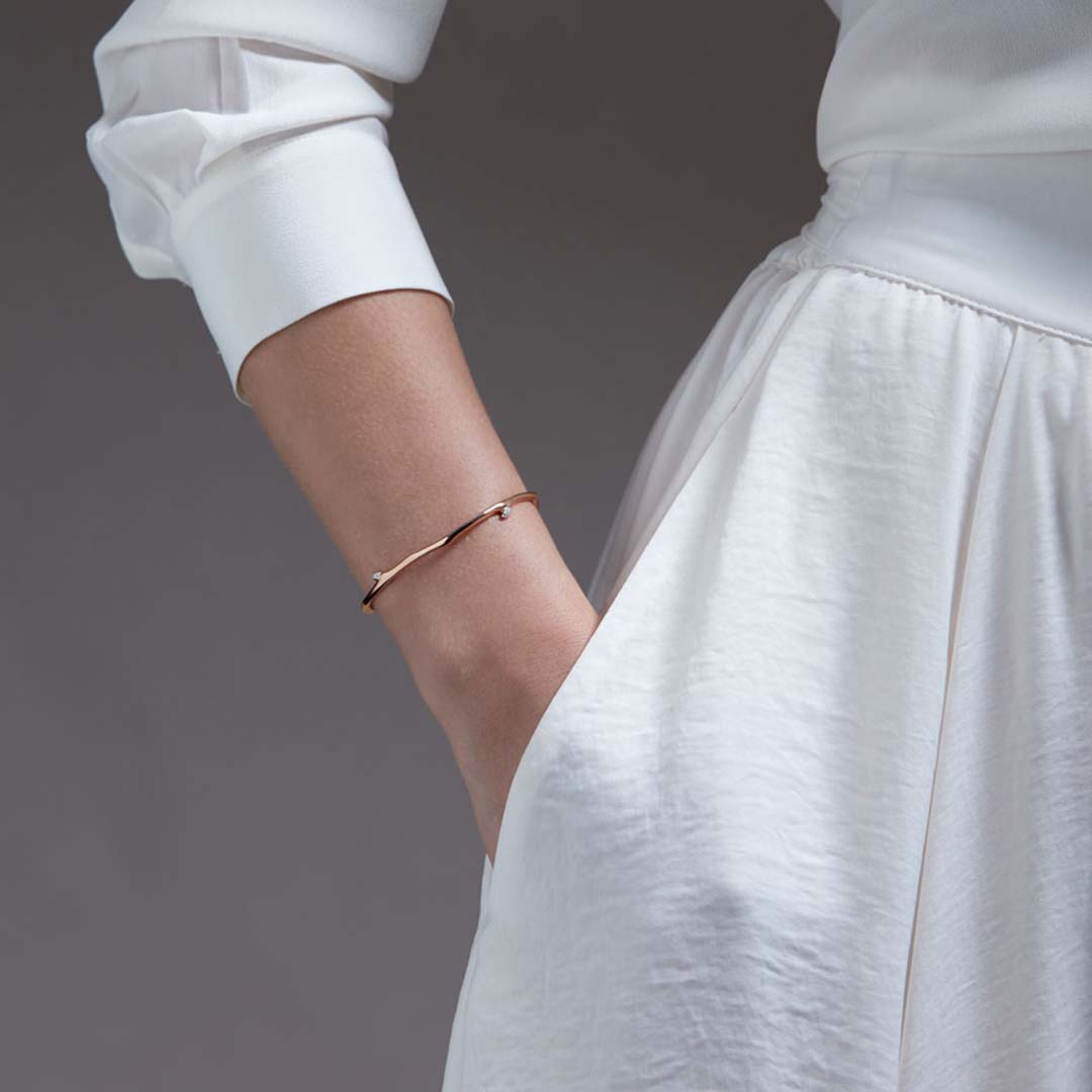 Cherry Blossom Branch Bangle