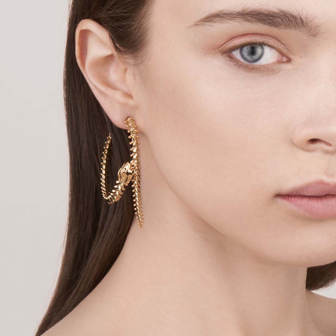 Serpent's Trace Hoop Earrings, Statement