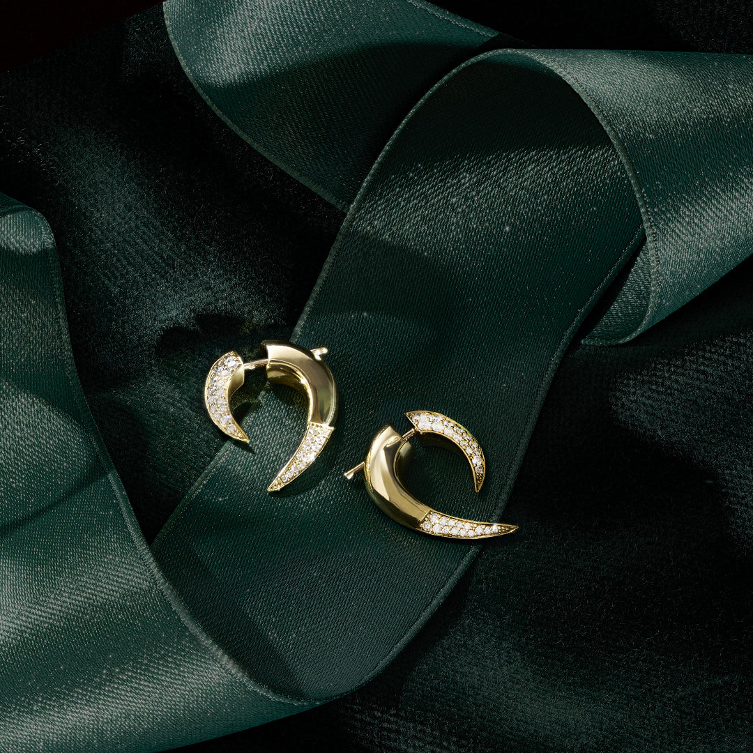 Shaun Leane Single Rose Gold Vermeil Large Hook Earring