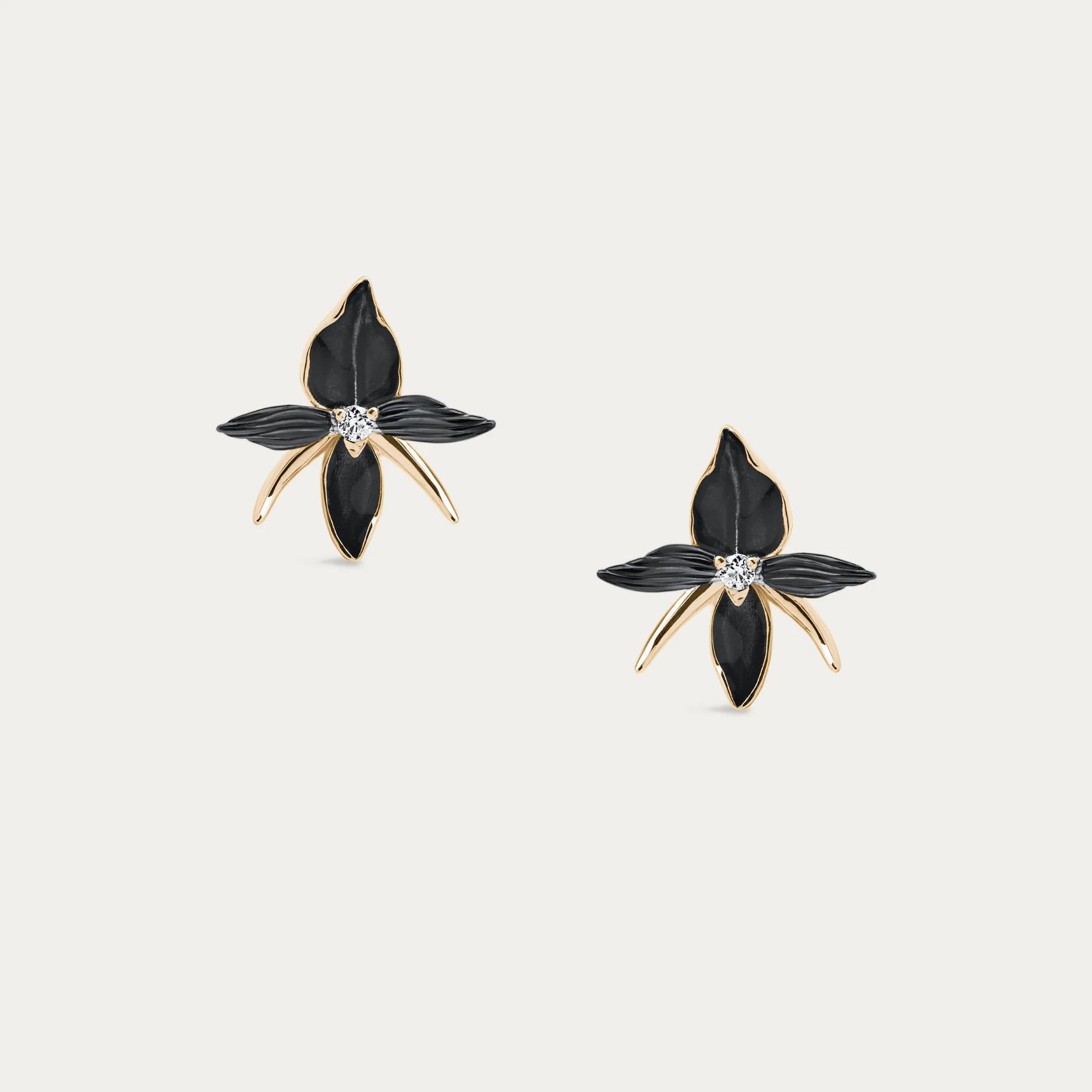 shaun-leane-london-black-orchid-flower-earrings-18ct-yellow-gold-plated