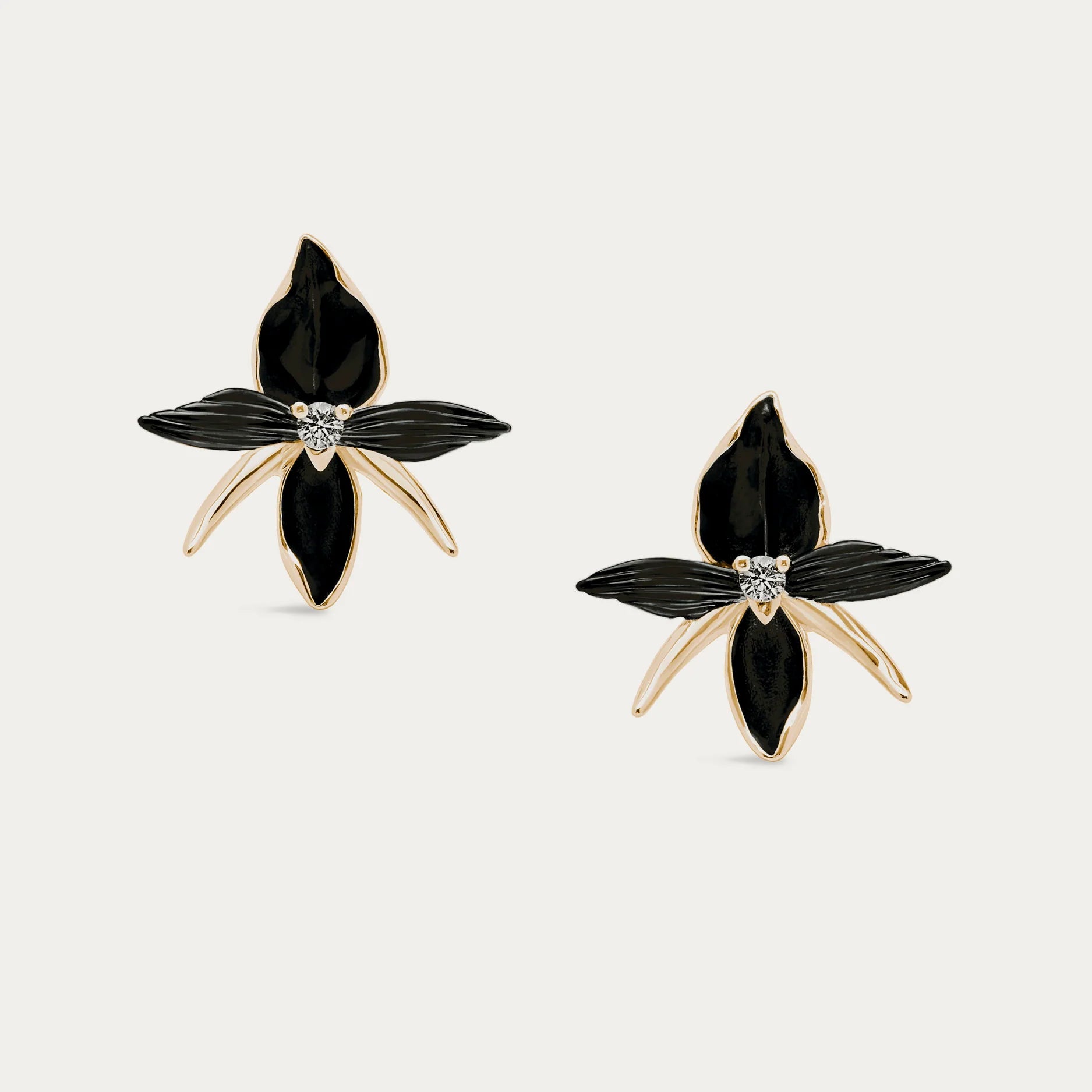 shaun-leane-london-black-orchid-large-flower-earrings-18ct-yellow-gold-plated