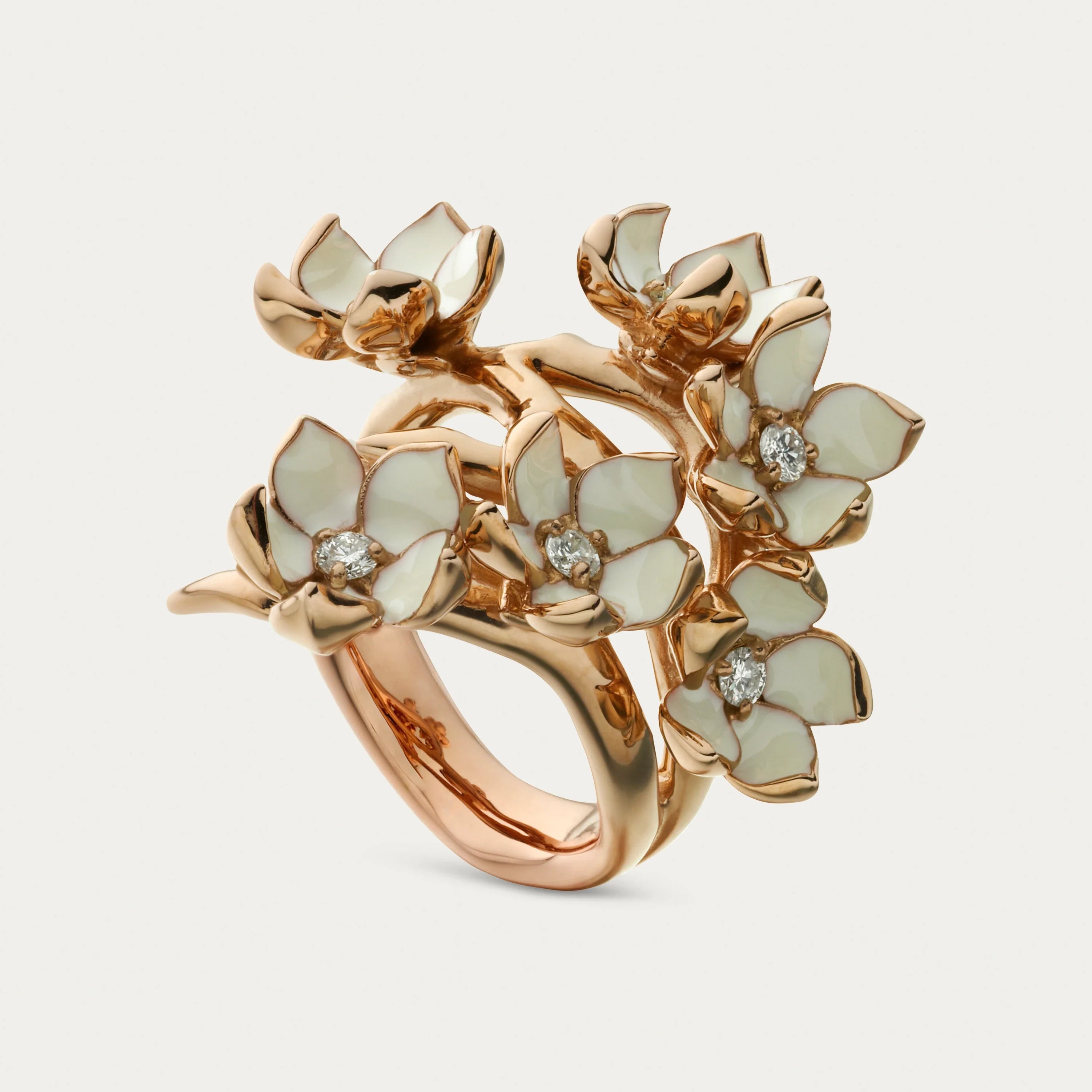 shaun-leane-london-cherry-blossom-full-flower-ring -18ct-rose-gold