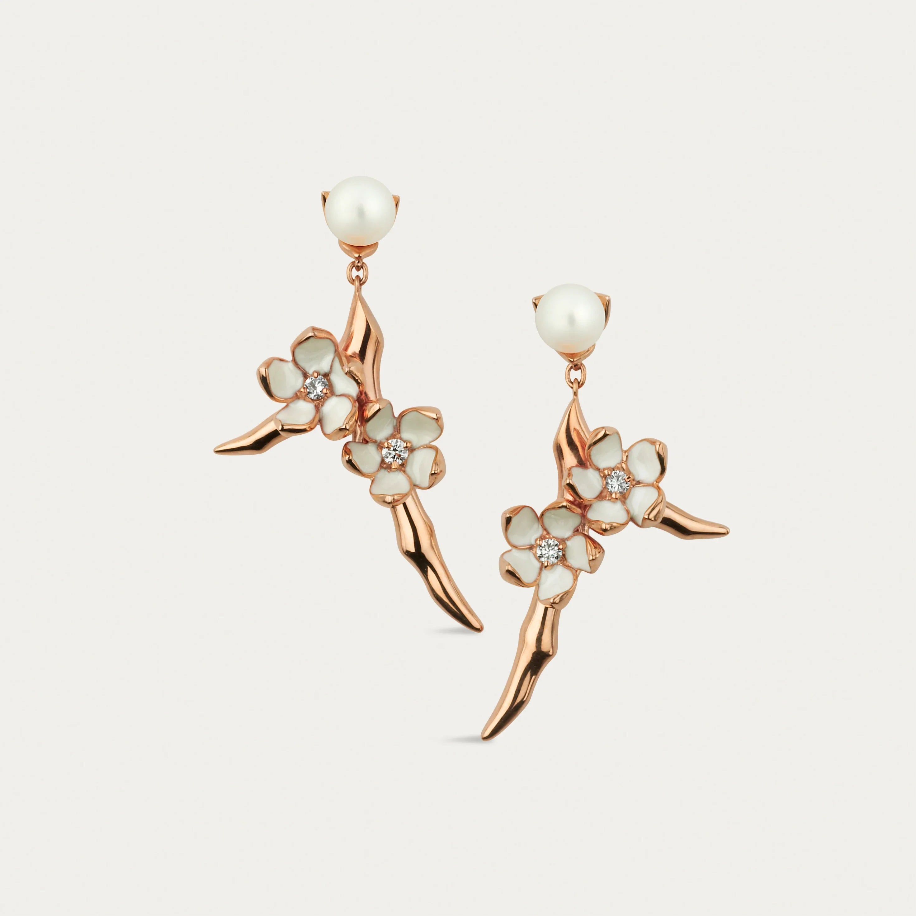 shaun-leane-london-cherry-blossom-small-drop-earrings -18ct-rose-gold