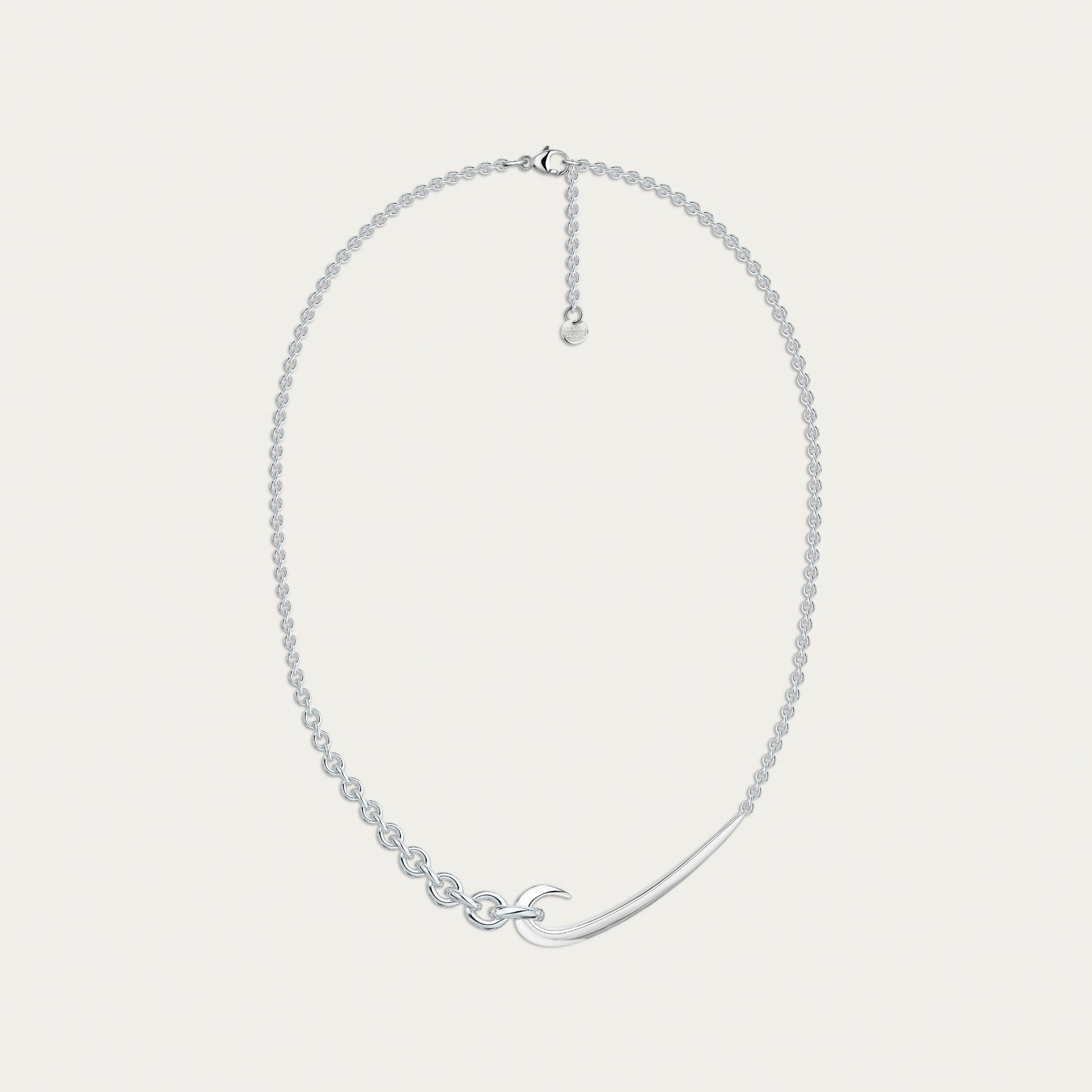 Hook and Chain Choker Necklace