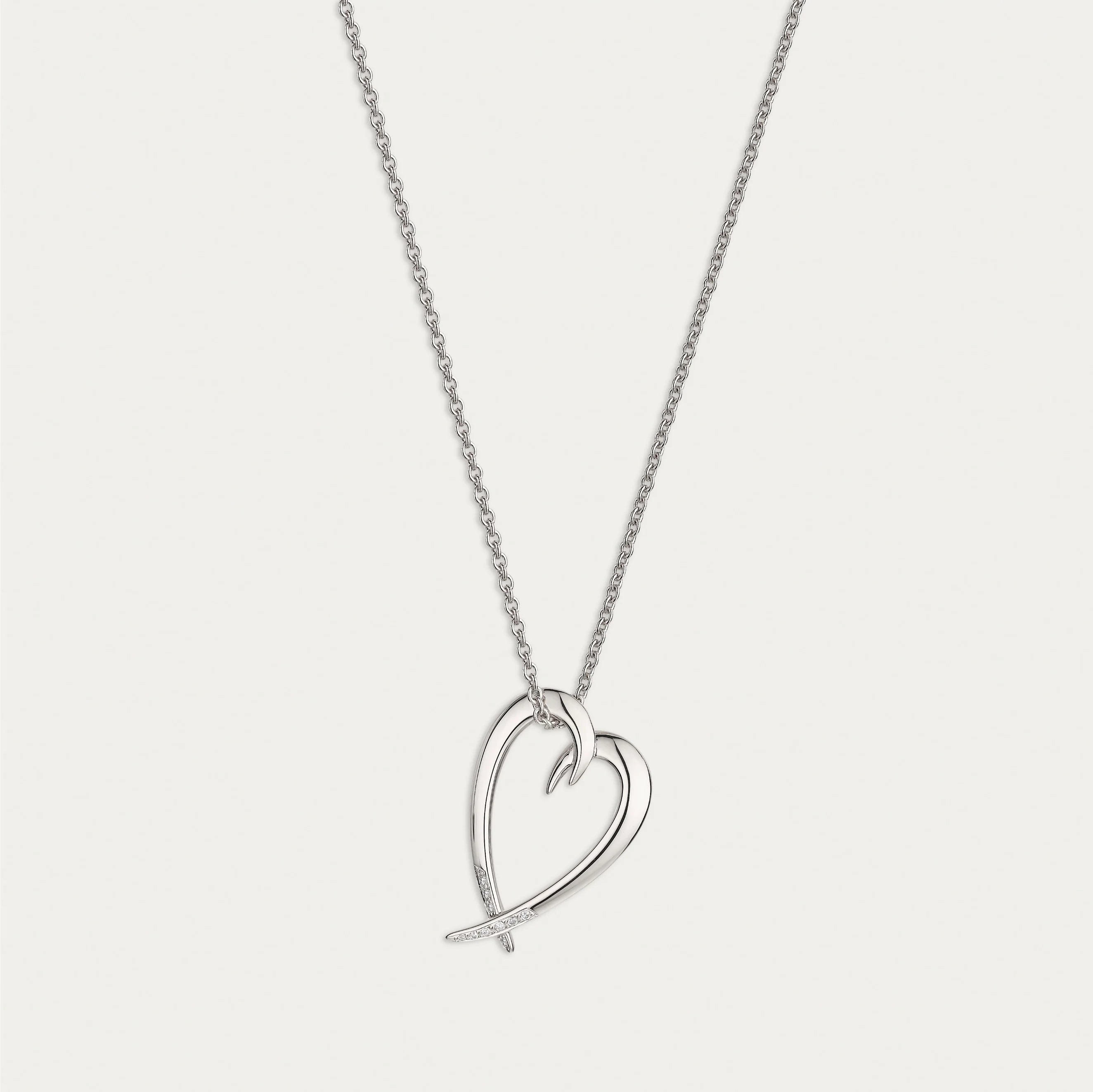 Shaun Leane London |Hook Heart Pendant, Diamond