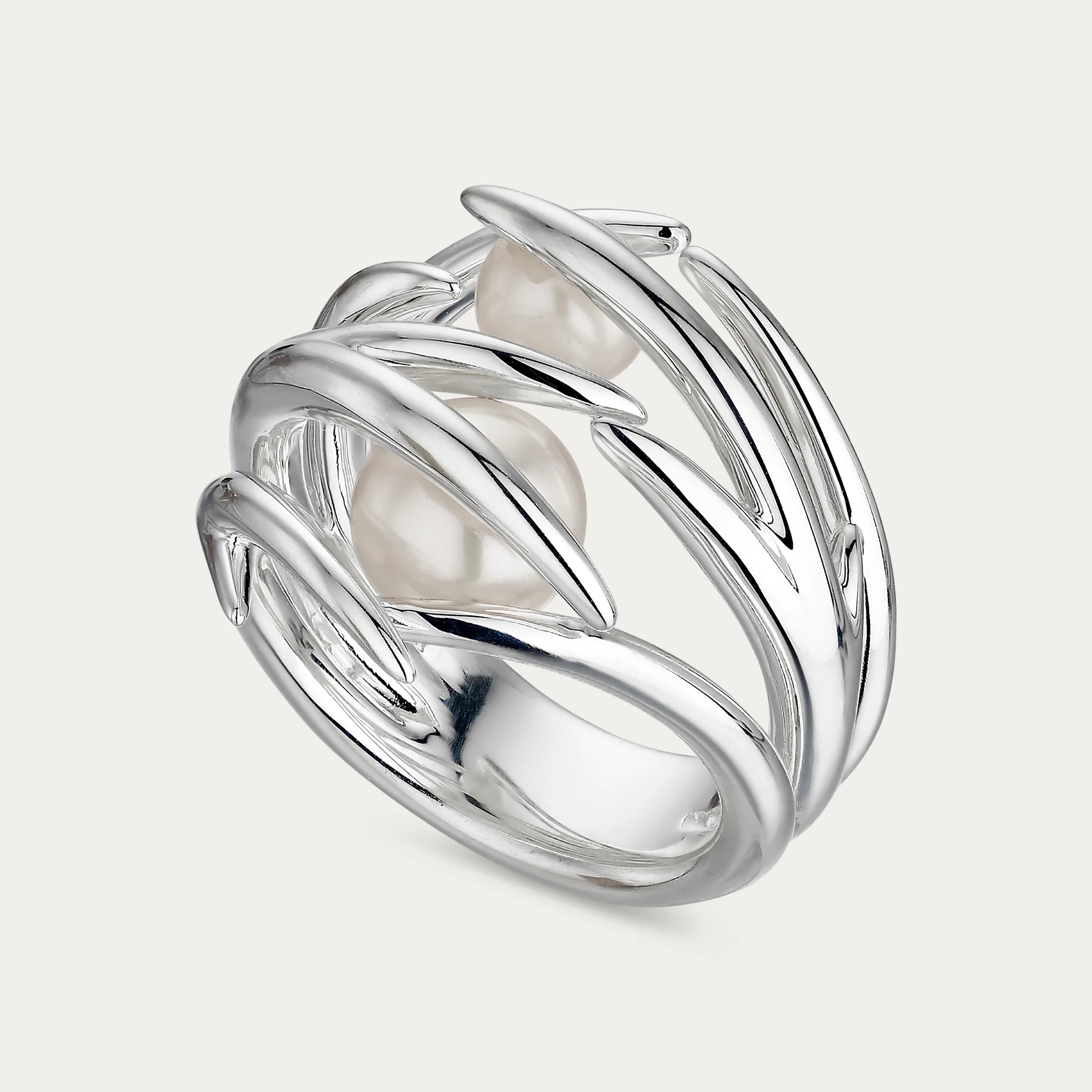 Hook Pearl Ring