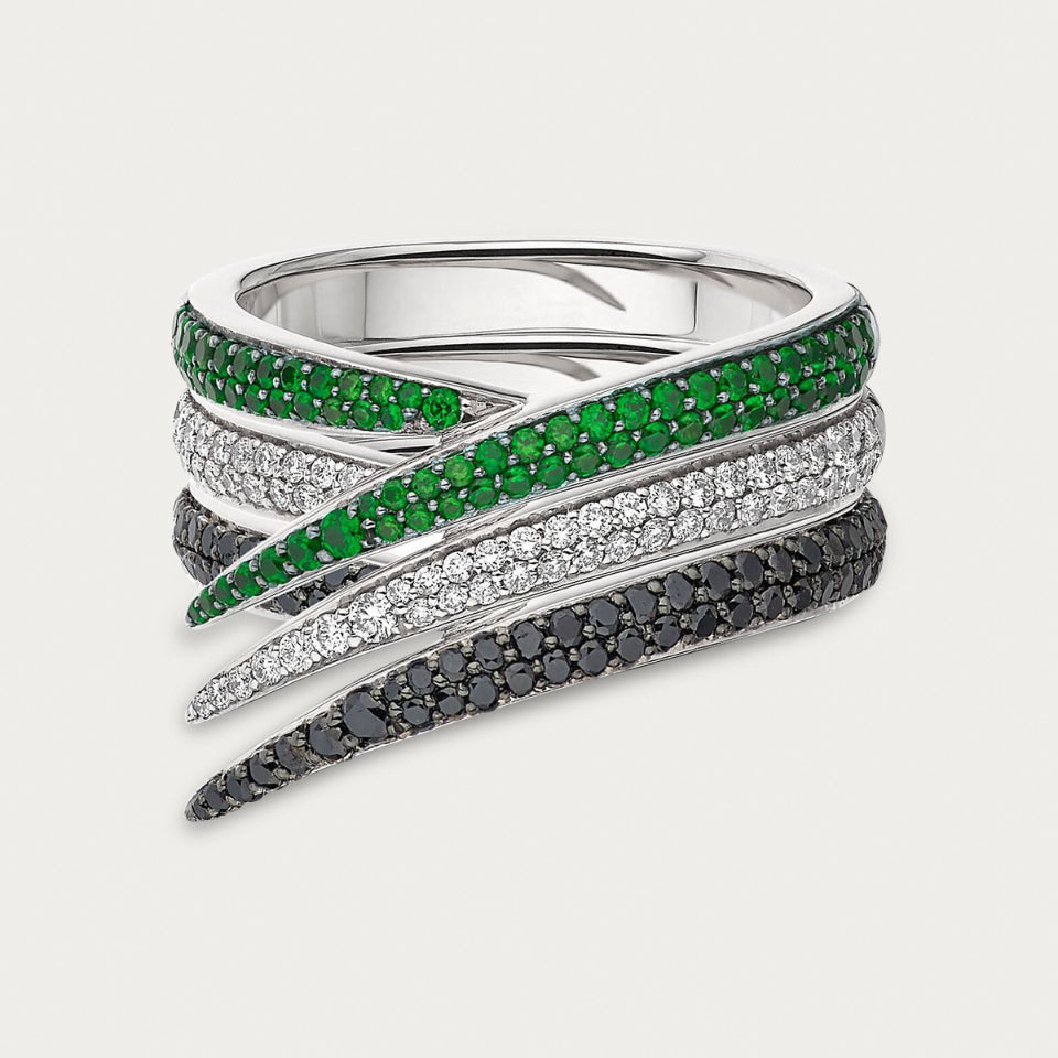 Interlocking Ring, Black Diamond