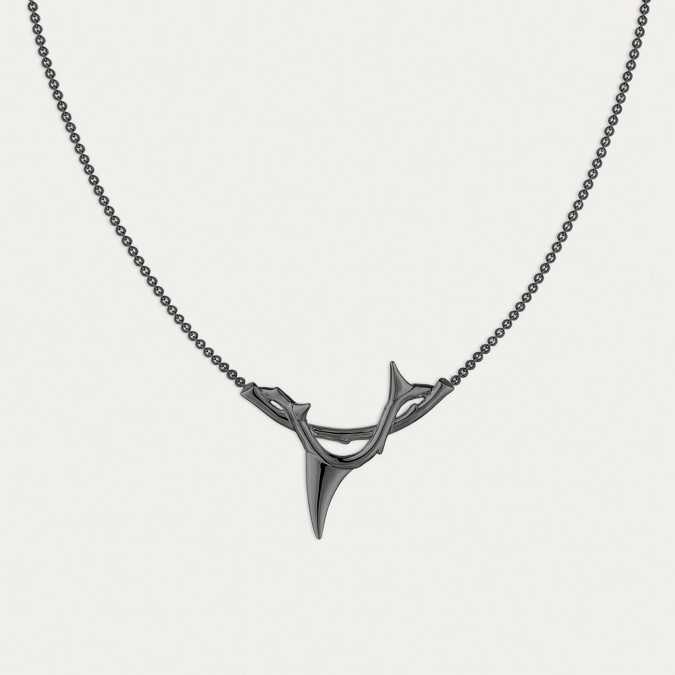 Rose Thorn Branch Pendant