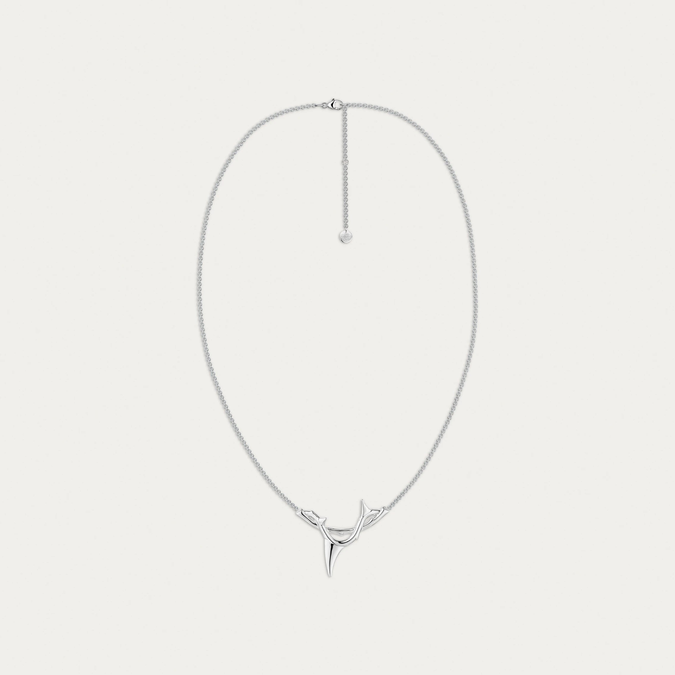 Rose Thorn Branch Pendant