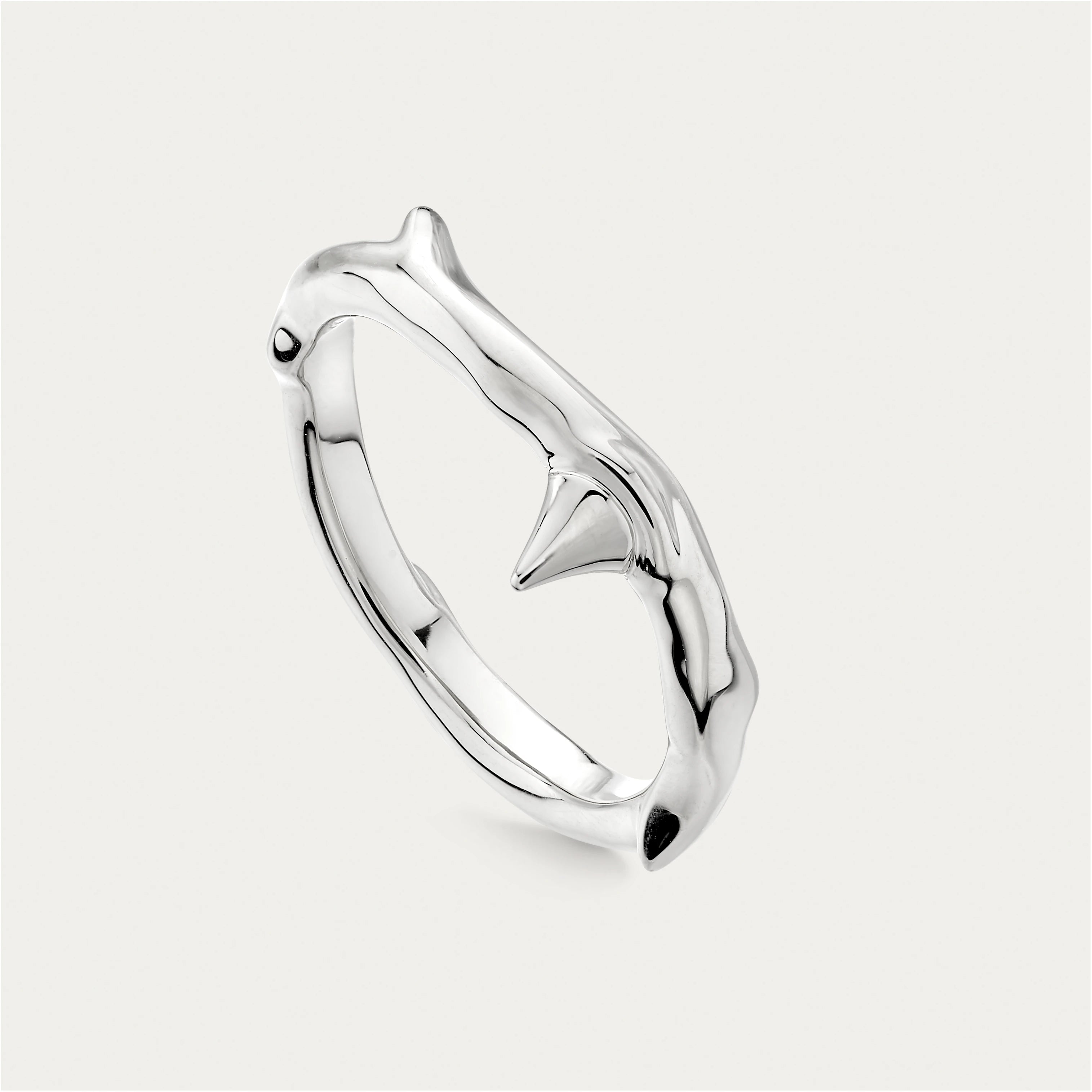 Rose Thorn Single Band Ring