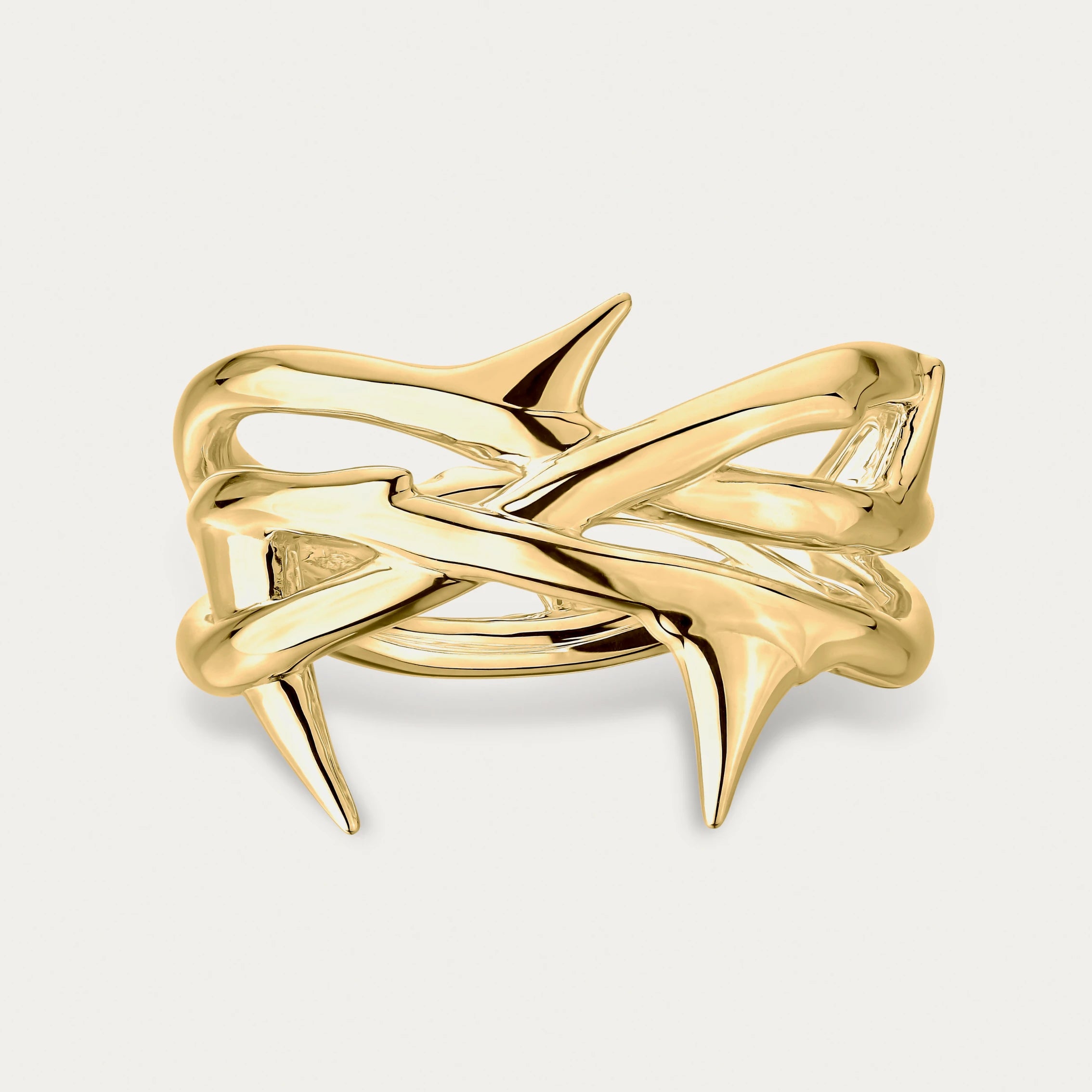Rose Thorn Triple Band Ring