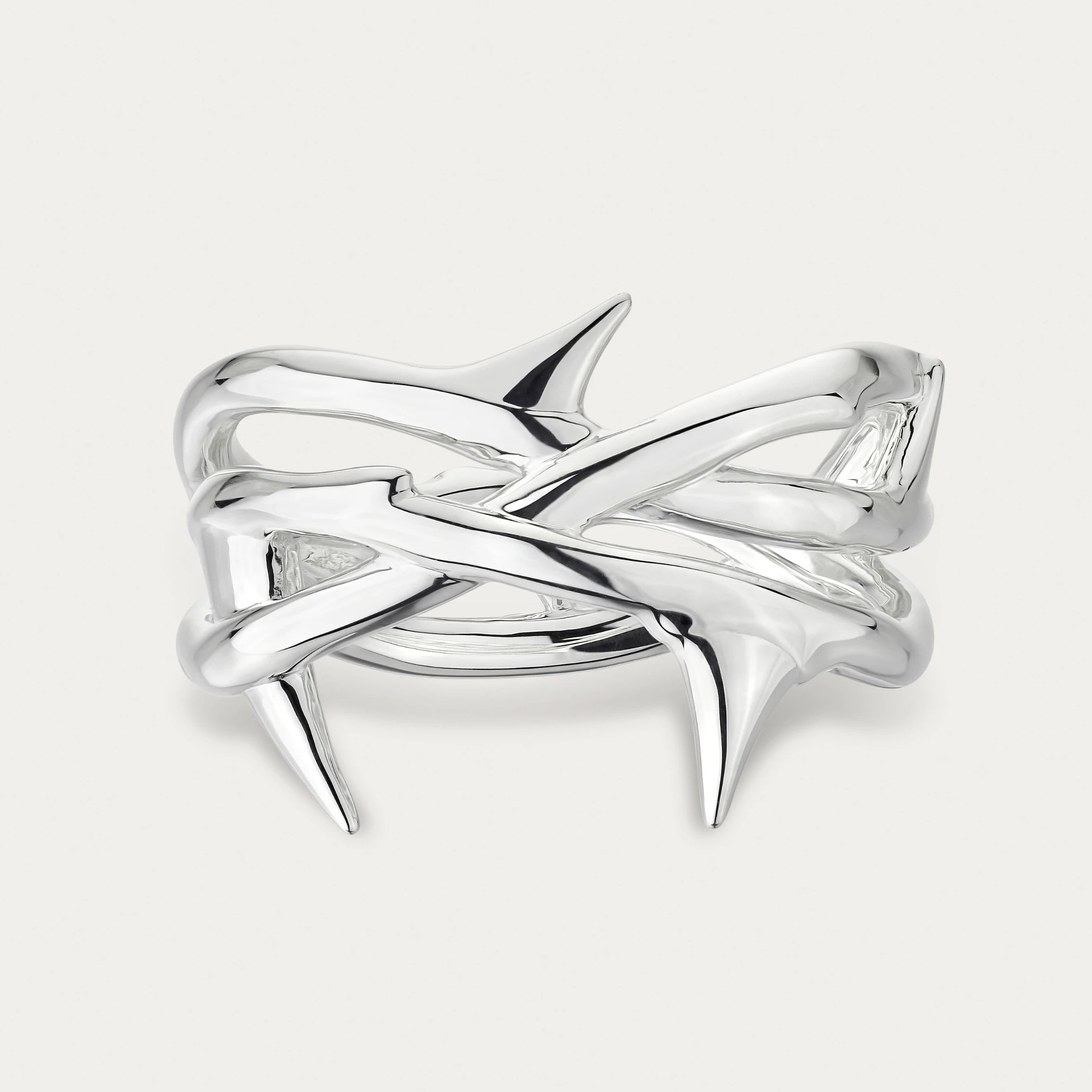 Rose Thorn Triple Band Ring