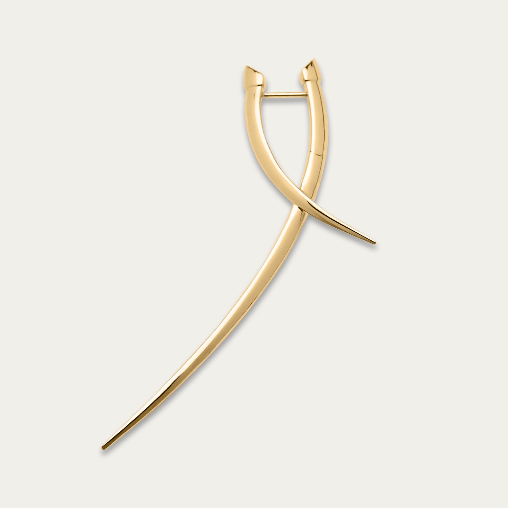 Sabre Statement Crossover Earring, Single