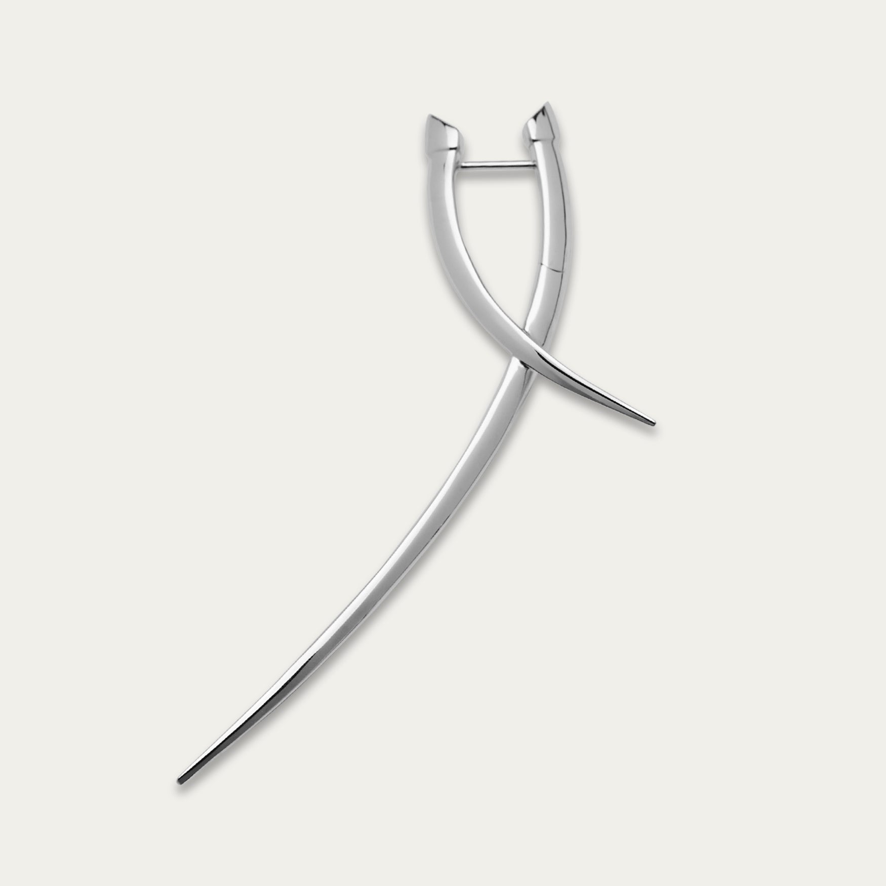 Sabre Statement Crossover Earring, Single