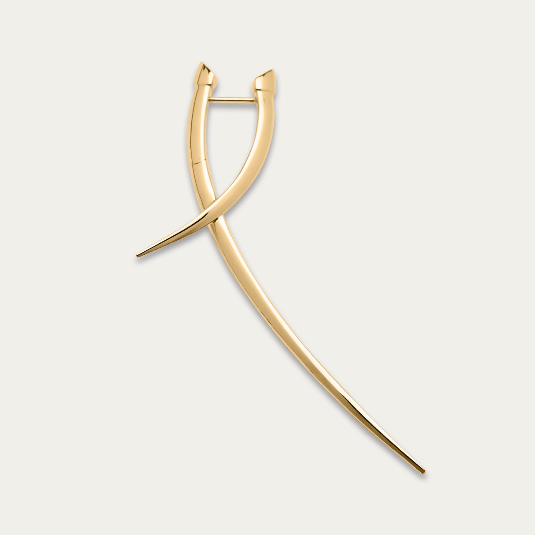 Sabre Statement Crossover Earring, Single