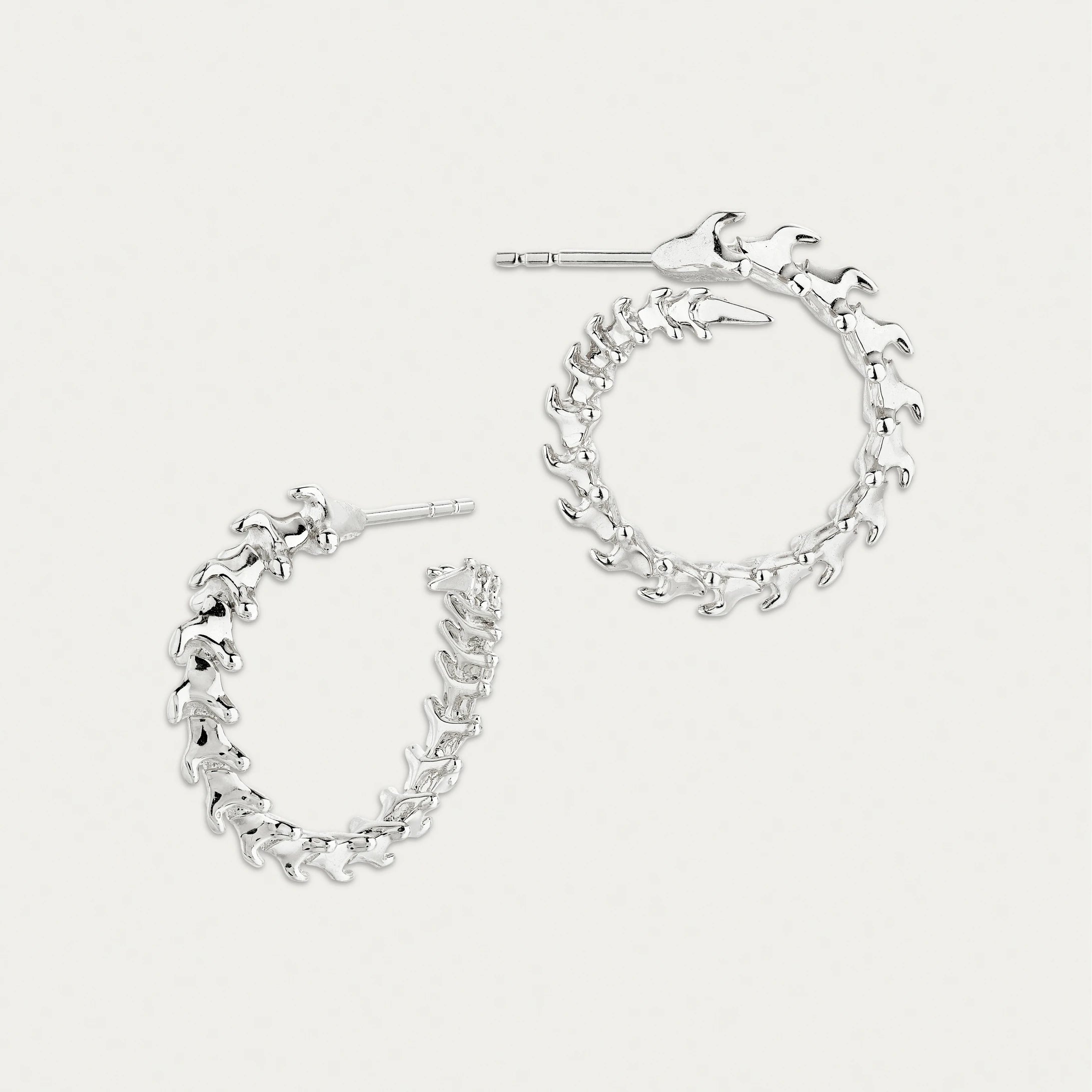 Serpent's Trace Hoop Earrings