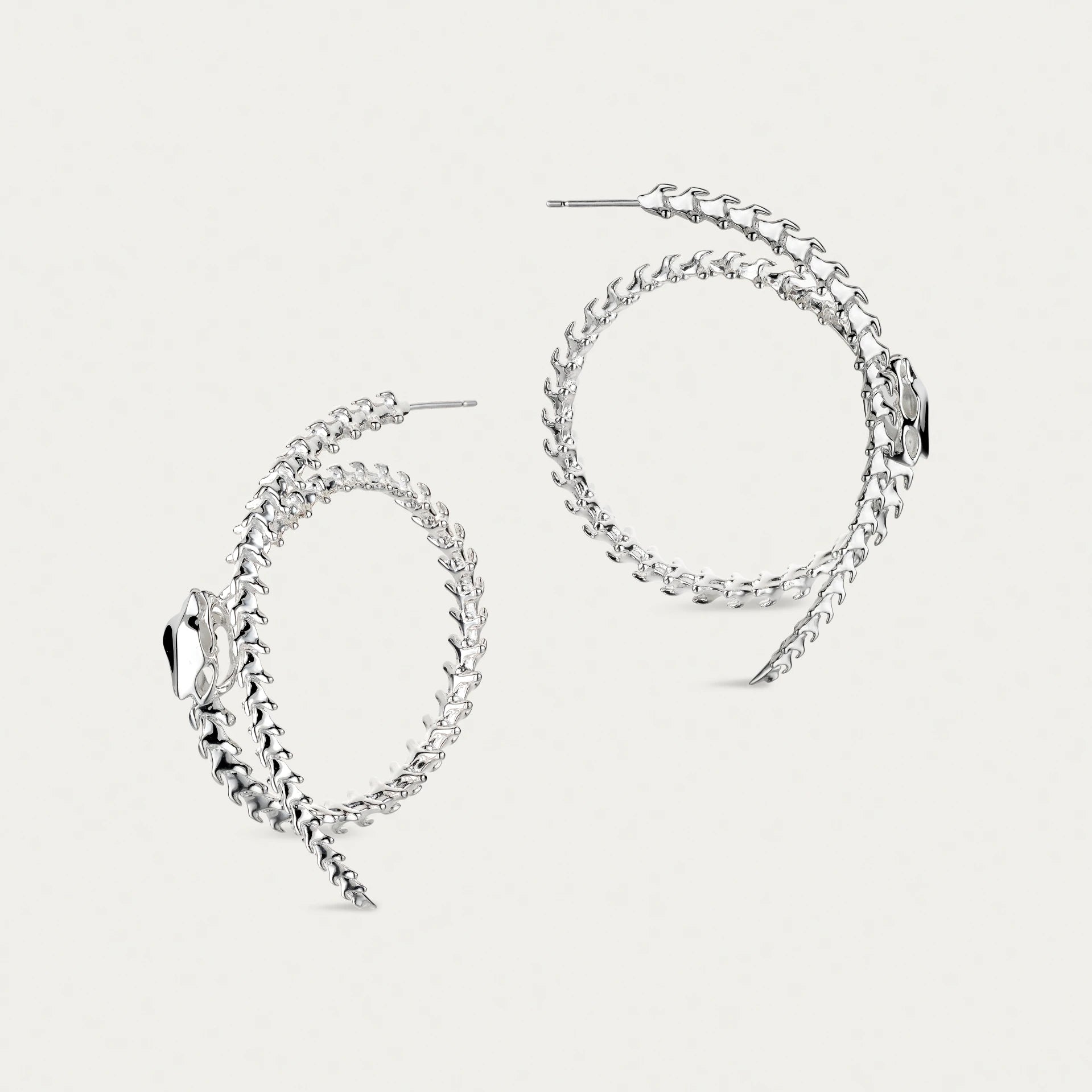 Serpent's Trace Hoop Earrings, Statement