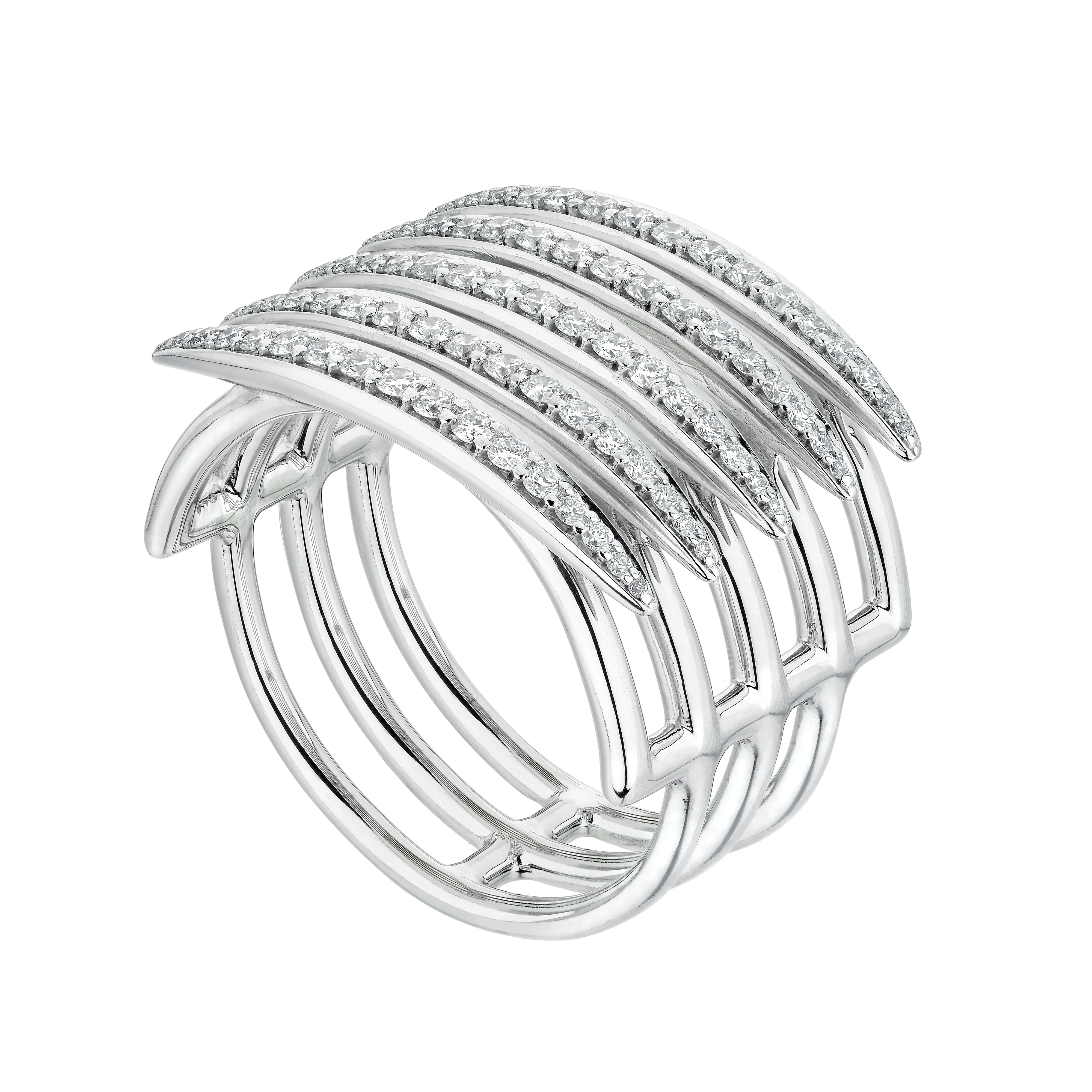 Quill Fine Ring - 18ct White Gold & Diamond