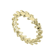 Serpent's Trace Band Ring - Yellow Gold Vermeil