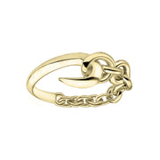Hook Chain Ring - Yellow Gold Vermeil