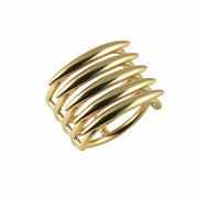 Silver and Gold Vermeil Quill Ring