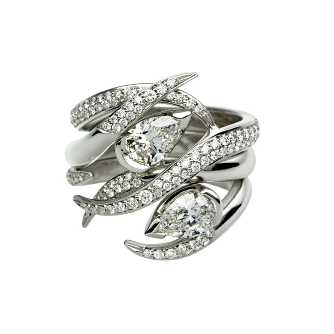 Interlocking Ariana50 Eternity Ring - 18ct White Gold & 0.60ct Diamond