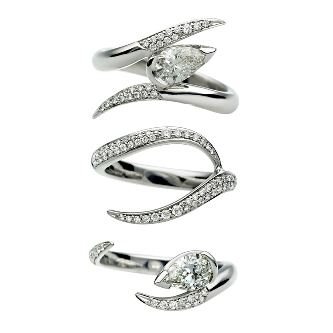 Interlocking Ariana75 Eternity Ring - 18ct White Gold & 0.85ct Diamond
