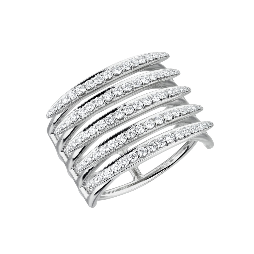 Quill Fine Ring - 18ct White Gold & Diamond