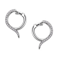 Armis Small Hoop Earrings - 18ct White Gold 