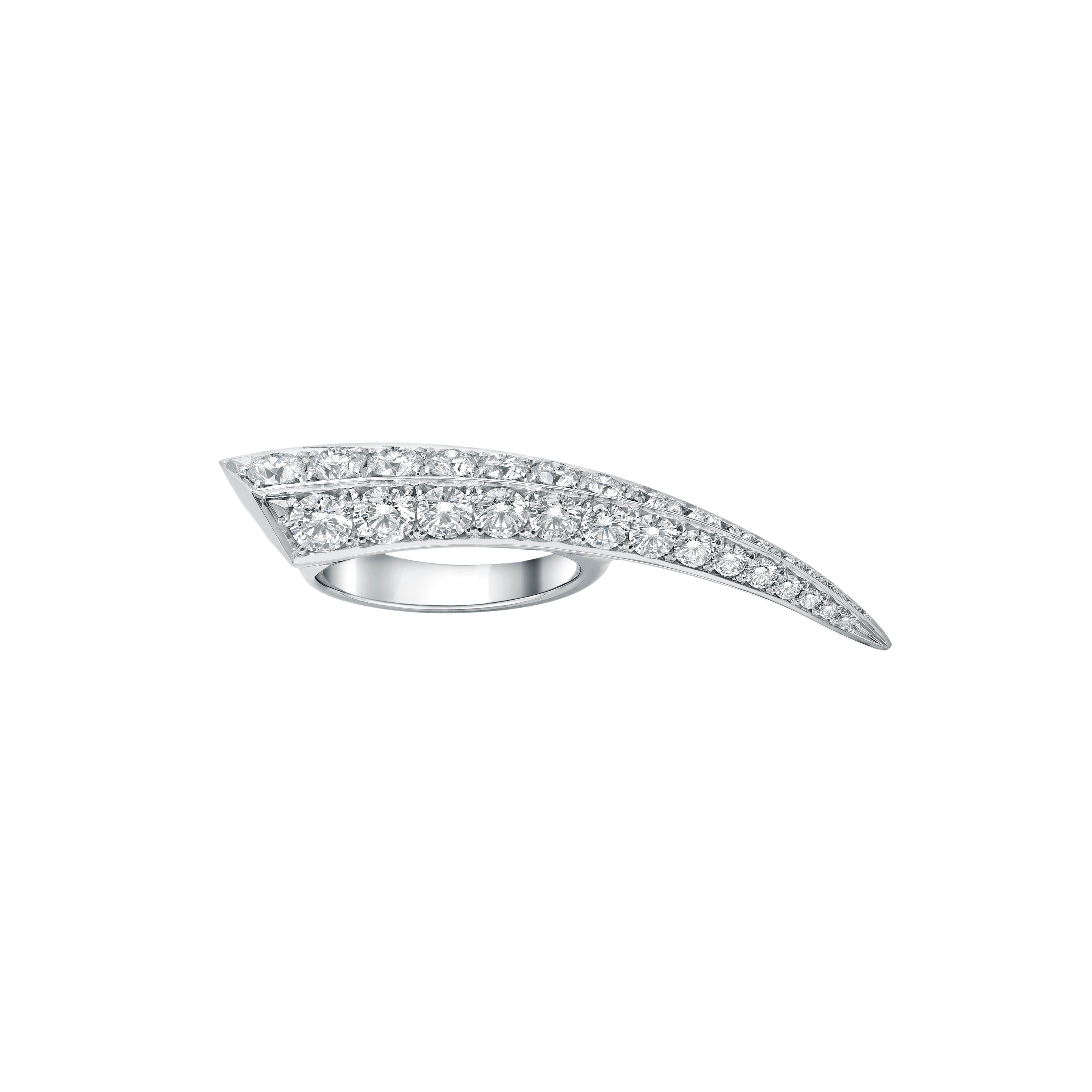 Sabre Fine Classic Ring - 18ct White Gold & Diamond