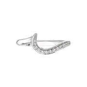 Entwined50 Wedding Ring - 18ct White Gold & 0.18ct Diamond