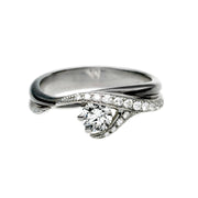 Entwined Vine40 Engagement Ring - 18ct White Gold & 0.54ct Diamond
