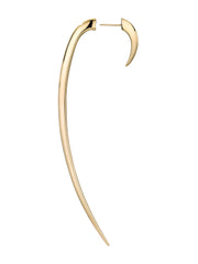 Hook Single Size 4 Earring - Yellow Gold Vermeil