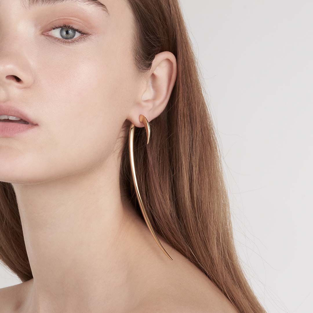 Hook Single Size 4 Earring - Yellow Gold Vermeil
