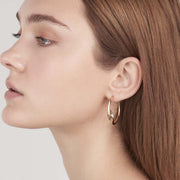 Hook Hoop Earrings - Yellow Gold Vermeil