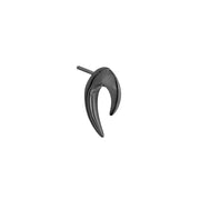 Talon Single Mini Earring - Silver Black Rhodium