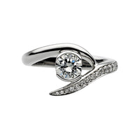 Entwined Rapture35 Engagement Ring - 18ct White Gold 