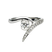 Entwined Ardour35 Engagement Ring - 18ct White Gold & 0.50ct Diamond