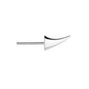 Rose Thorn Single Swerve Earring - Silver