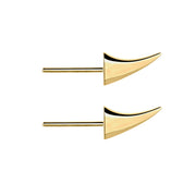 Rose Thorn Swerve Earrings - Yellow Gold Vermeil