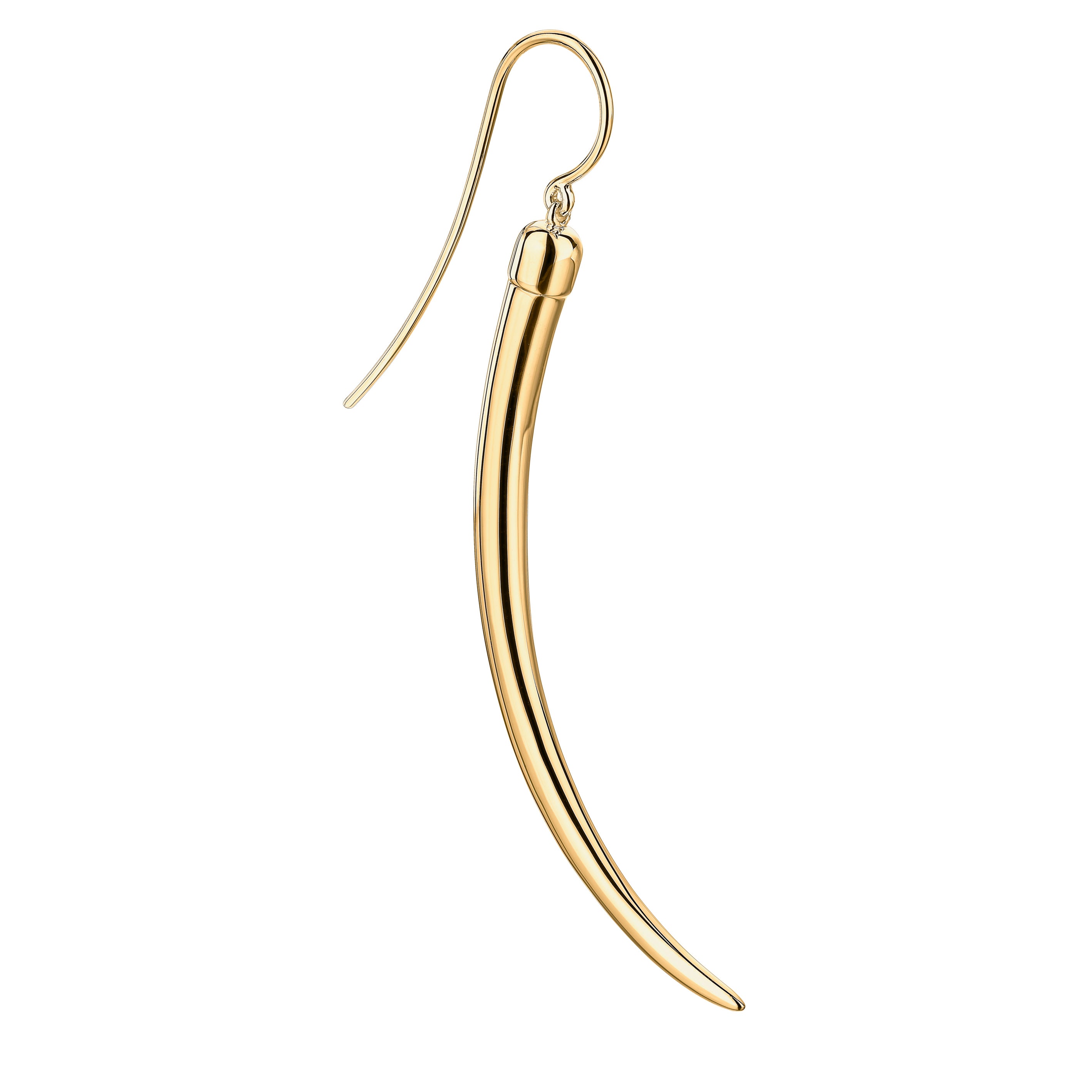 No.1 Single Large Earring - Yellow Gold Vermeil