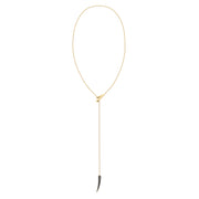 Sabre Deco Long Necklace - Yellow Gold Vermeil