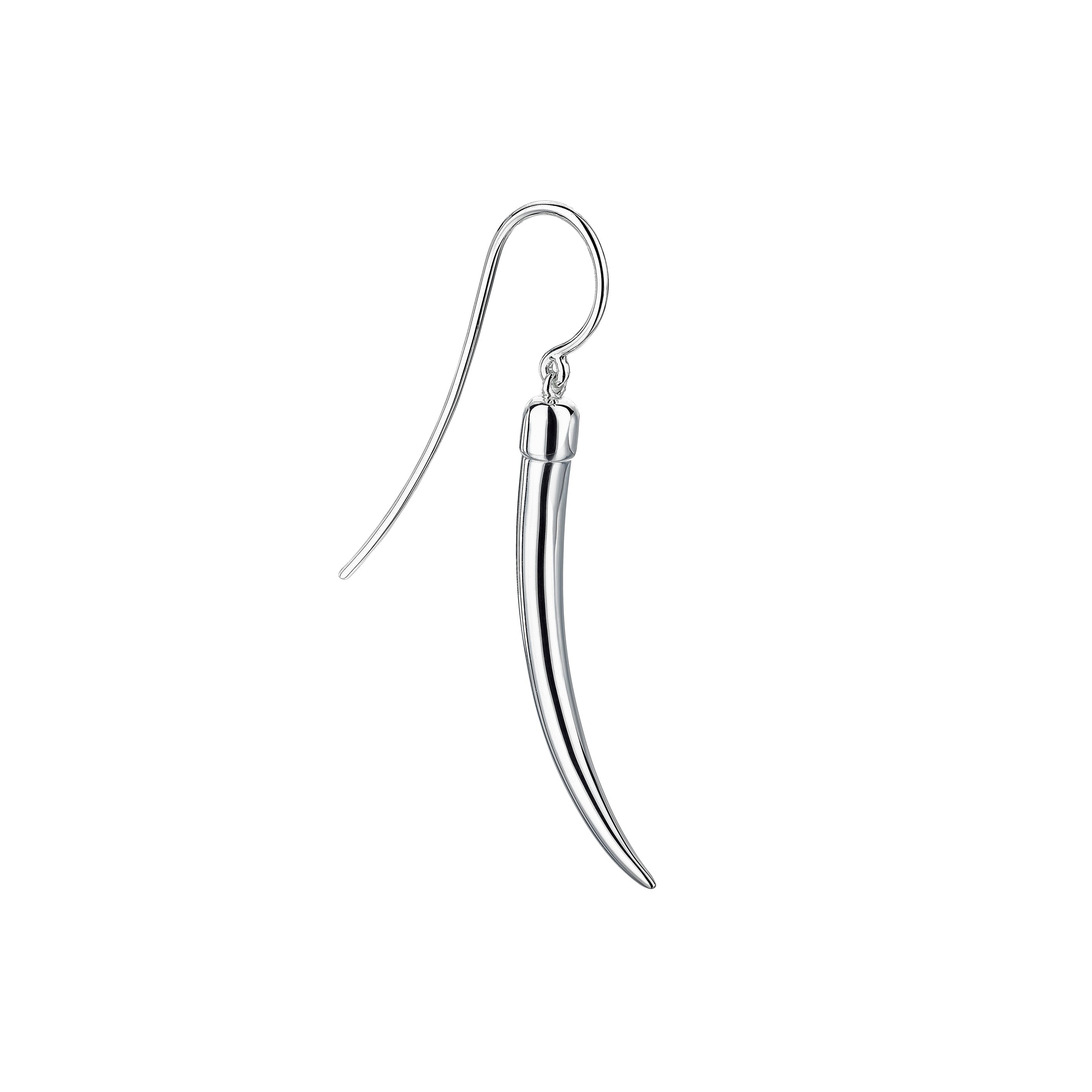 No.1 Single Small Earring - Silver