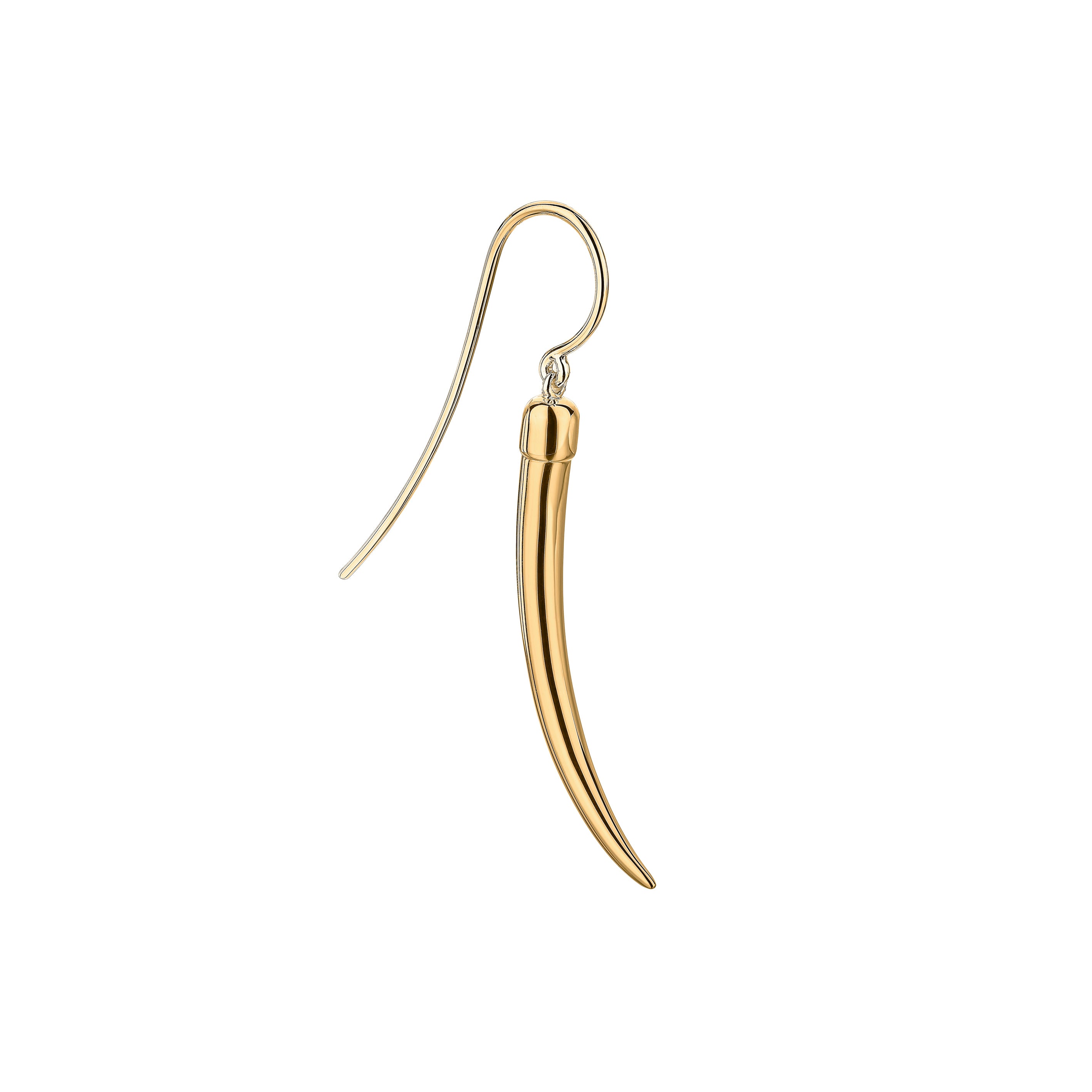 No.1 Single Small Earring - Yellow Gold Vermeil