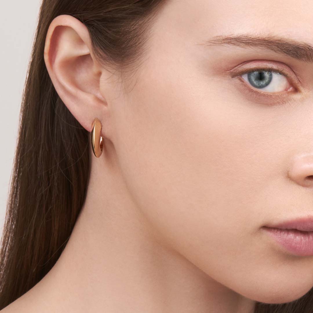 Talon Cat Claw Medium Hoop Earrings - Yellow Gold Vermeil