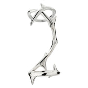 Rose Thorn Hinged Ring - Silver