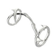 Rose Thorn Hinged Ring - Silver