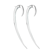 Hook Size 3 Earrings - Silver
