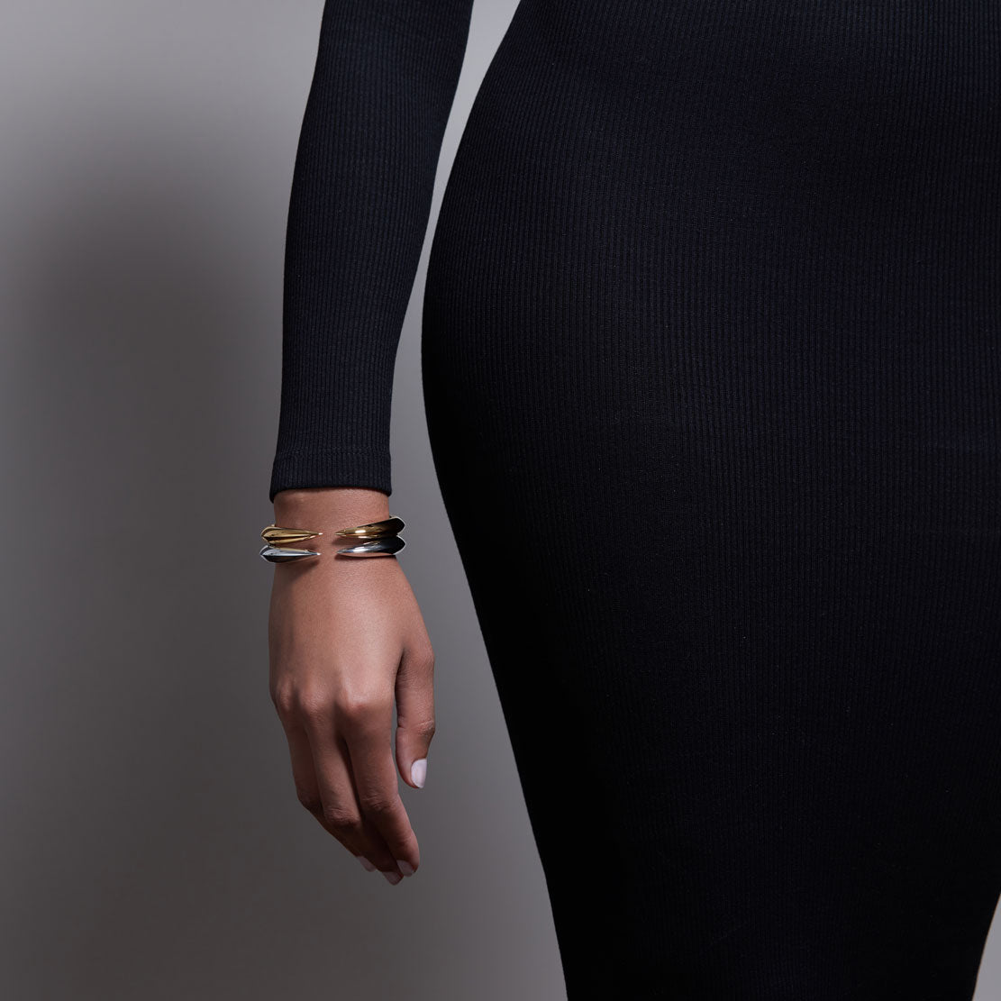 Arc Bangle - Silver